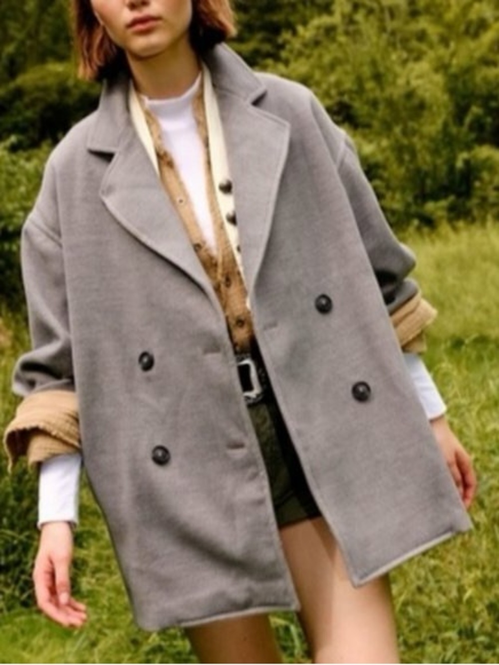 Free People Hannah Slouchy Double Breasted Blazer